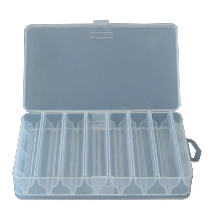 
In Stock14 /10Compartments Fishing Tackle Lure Case Egi Squid Jig Minnows Bait Reversible Double Sided Fishing Lure Tackle Box 