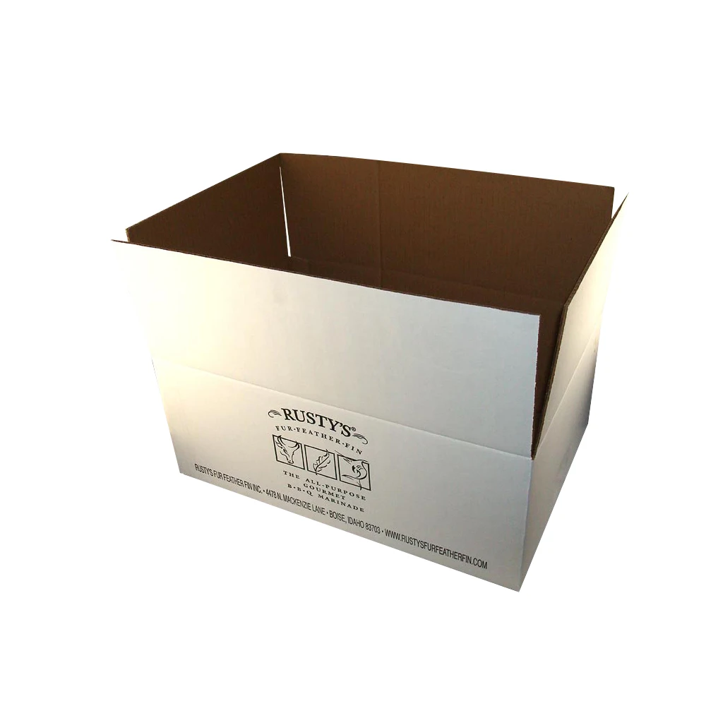 Customized Shipping Corrugated White Carton Box With 4c Printing Carton