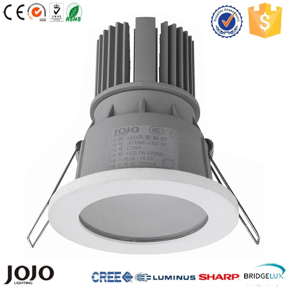 7W 10W IP44 cob type decorative recessed mounted down light