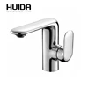 HUIDA bathroom basin faucet single hole deck mounted contemporary chrome plated