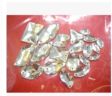
white clear crystal beads sew on beads for wedding dress 