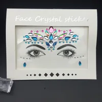 

3D Crystal Glitter Jewels Tattoo Sticker Women Fashion Face Body Gems Gypsy Festival Adornment Party Makeup Beauty Stickers