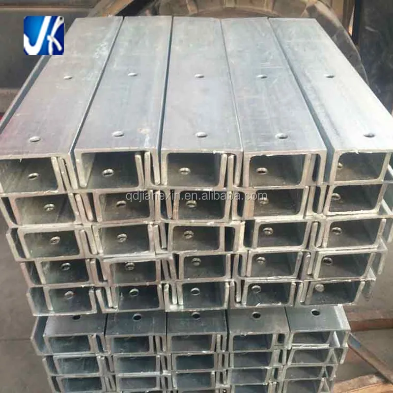 U Channel For Rocks Hot Dipped Galvanized Perforated U Channel for Retaining Wall