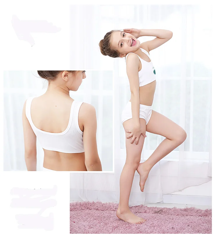 
wholesale kids girl boxers gift set 100% cotton pure color underwear 