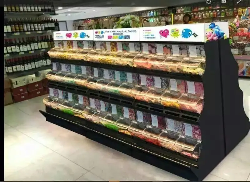 supermarket pick and mix equipment display rack 