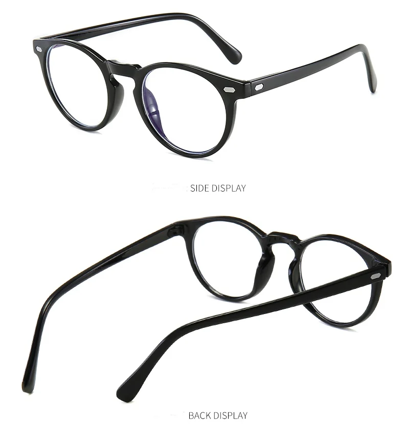 Classic Design Anti Blue Light Eyeglasses Round Optical Frame - Buy ...