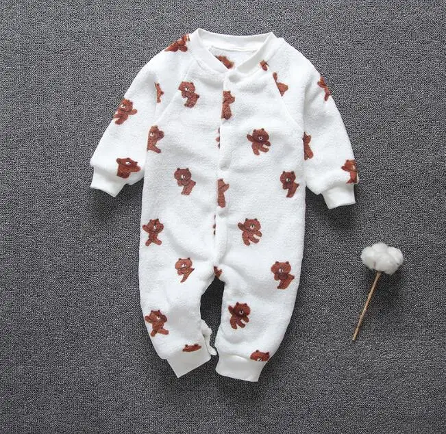 hot sale New Newborn Baby Clothes Sets Girl Boy clothes Romper Winter Outwear Outfits baby jumpsuit onesie animal Baby