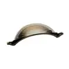 Classical Antique Kitchen Bedroom Drawer Oil Rubbed Bronze Shell Bin Cup Pull Handle