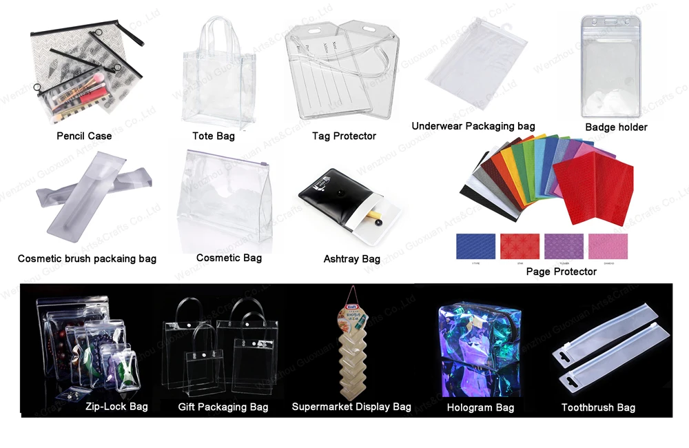 A5/a6/a7 Notebook Zipper Bag Storage Pouch Card Organizer Plastic 