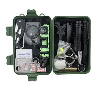 

18 in 1 Emergency Gear Items Outdoor Camping Equipment Hiking SOS Multi tools Pocket Survival Kit