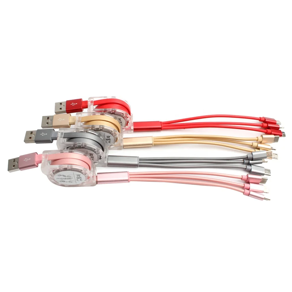 

BINOSUN Wholesale Custom Micro Multifunction 3-In-1 Charging Cable For Iphone