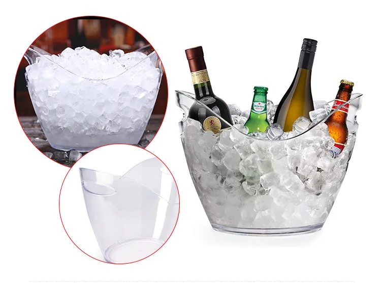 Factory Directly Sell Transparent White 8l Ice,Acrylic Plastic Ice
