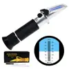 0-32% Brix Refractometer ATC High-Concentrated Sugar Solution Content Test Tool 0.2% Division, Homebrew Tester Meter