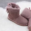 High quality sheep fur genuine leather bow fashion boots