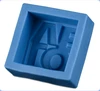 Wholesale 3d embossed bar soap molds key shape silicone soap making molds