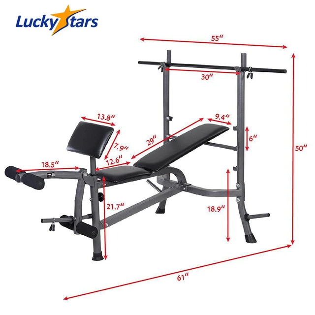 Shirt Luv US in Stock Adjustable Weight Bench,Utility Weight Bench Sit Up Incline Abs Bench Flat Fly Weight Press Fitness for Full Body Workout