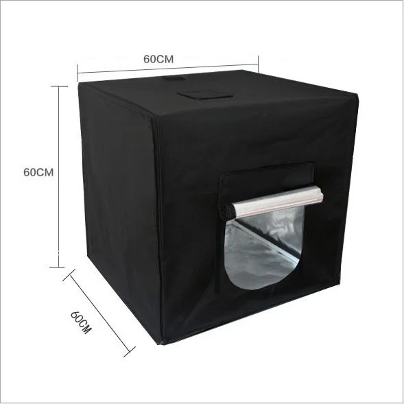 

Professional  Black Square Mini Studio LED Light Box Photography, White