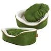 YangyangPet classic design shop sales oval shape dog bed circular foam dog bed for pet favorite green red blue black grey