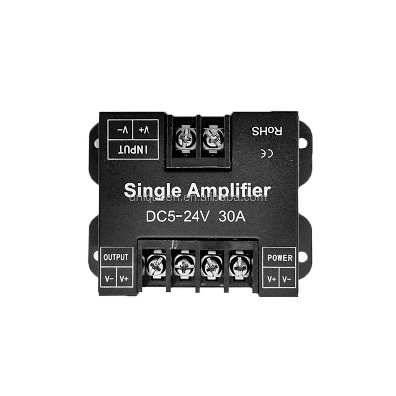 

30A Single Color LED Amplifier DC5-24V 1CH Data Signal Repeater Dimmer Power Amplifier WU-AMF-T1