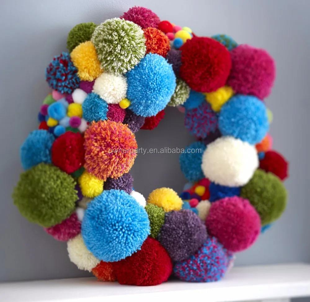 Party And Wedding Decorations New Design Yarn Pom Pom Balls