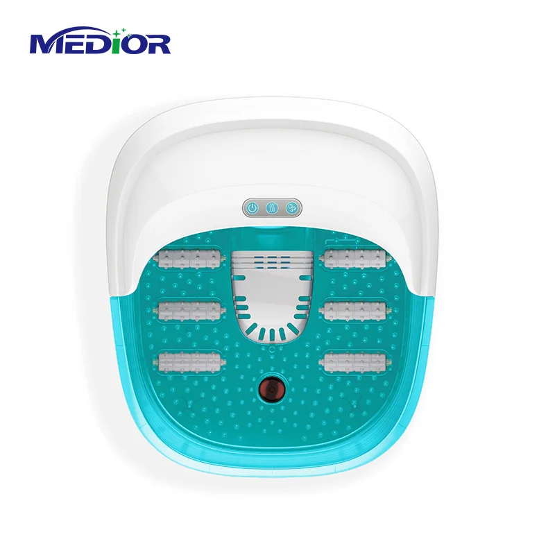 Medior Electric Heating Foot Bath Massage Roller Pedicure Foot Bubbles