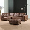 modern free sample high quality china bedroom furniture 4 seater sofa with footrest