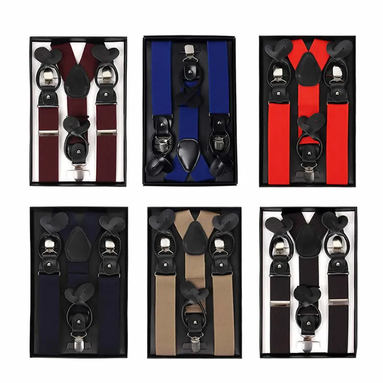 Custom Mens Y Back Heavy Duty Wide Black Movable No Sew Suspender Buttons Buy Suspenders