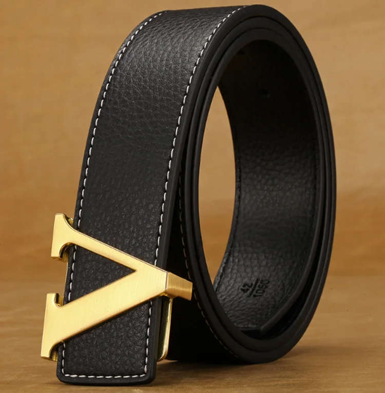 Women Custom Genuine Leather Belt Men Cowhide Leather Pu Belt Designer ...