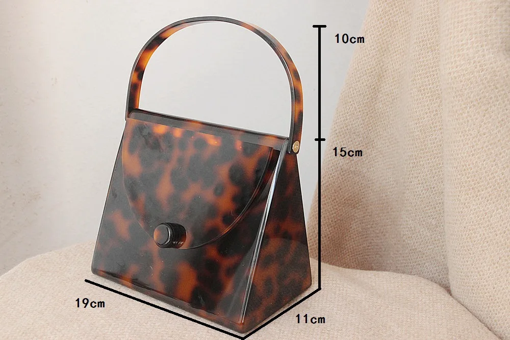 
womens clutch bag Leopard Print Dinner Bag Acrylic Clutch bag 