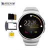 Cheap Bluetooth Smart Watch KW18 Men Women Support Heart Rate Monitor TF Card SIM Smartwatch for Android IOS making calls