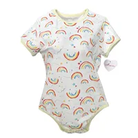 

Ready to ship cotton spandex pajamas onesie wholesale ABDL adult baby romper cheap adult onesie