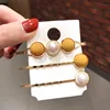 Wholesale Pearl Hair Clips Couples Type Round Bang Clip