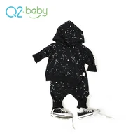 

Q2-baby New Design Kids Clothing Pullover Baby Boys Tracksuit Clothes Set With Hooded