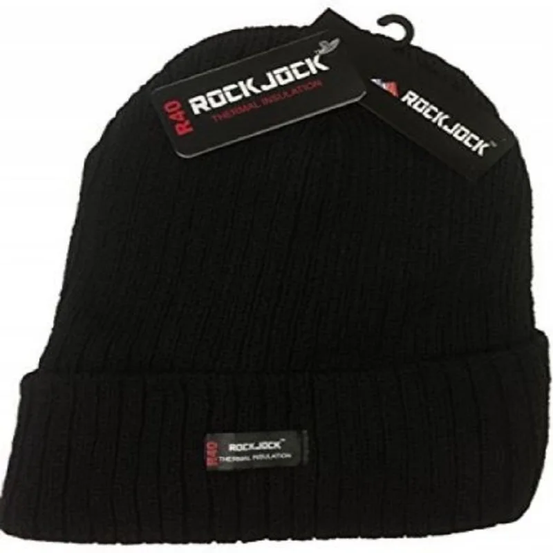 Cuffed Beanie hat cap Plain Knit Warm Winter Skull Ski cap 3M THINSULATE Brown
