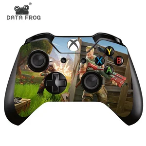 Data Frog 2 Controllers For Fortress Night Sticker For Microsoft Xbox One Joystick Skins Stickers For Xbox One Slim Controller
