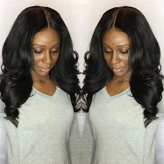 

250%High density wavy Brazilian virgin hair lace front human hair wigs for black women