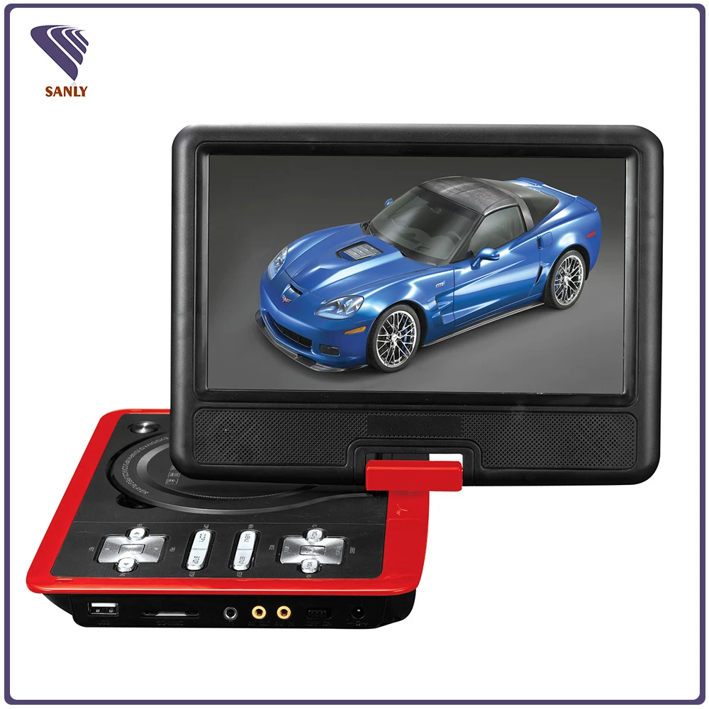 
Evd portable dvd player for car headrest with strap 