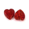 8x8mm Love Heart Opal Stone , Synthetic Opal Full Hole , Good Fire Opal for Bracelet