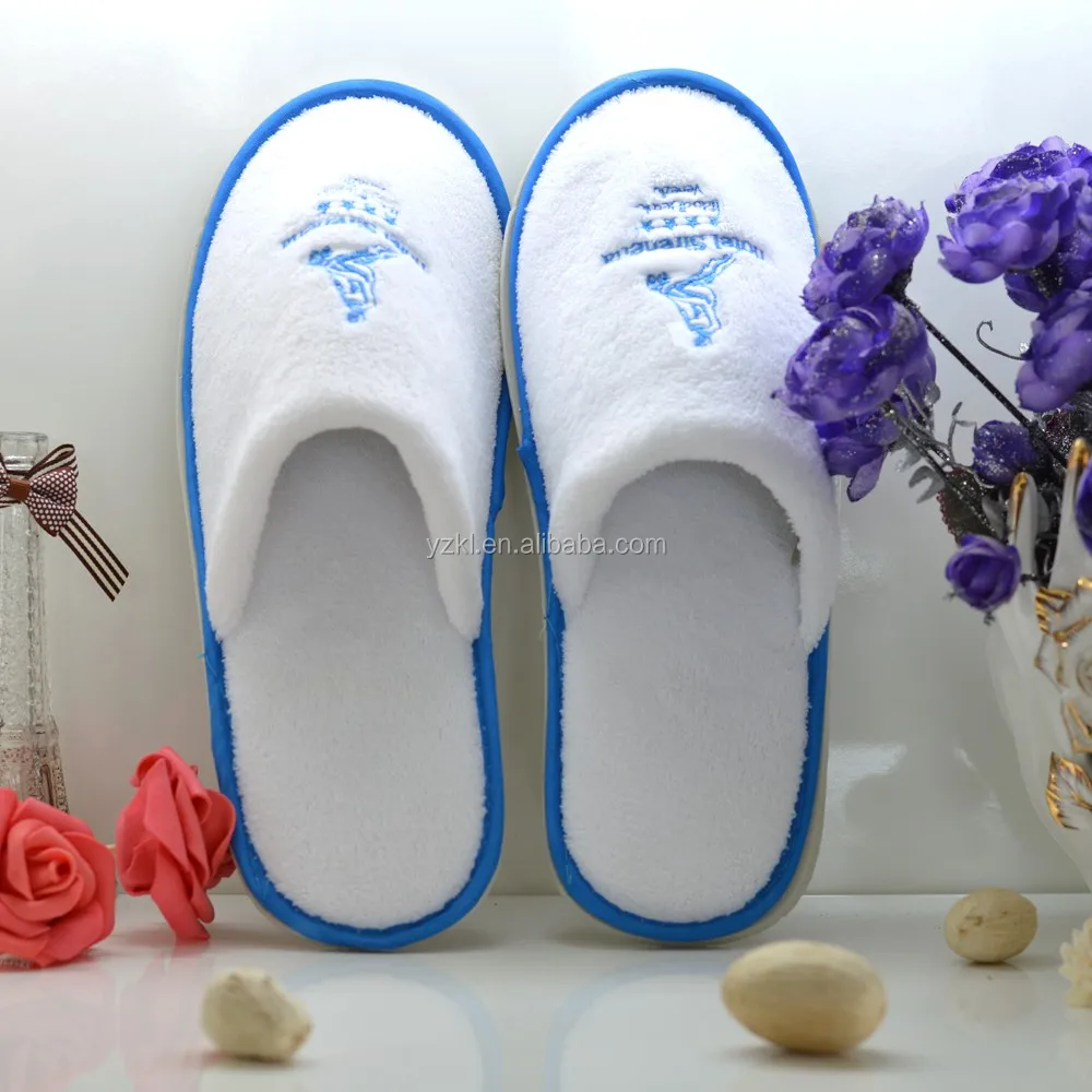 terry cloth flip flop slippers