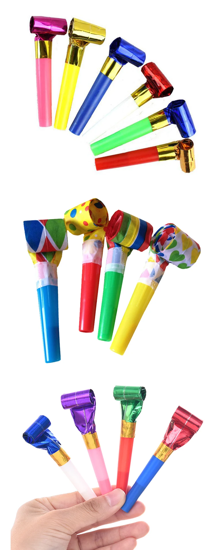 Funny Party Favor Colour Paper Party Blowout For Children Blowing ...