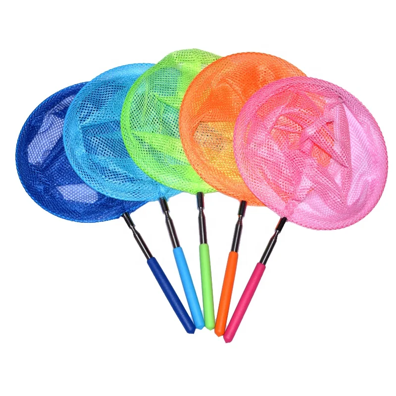 

New & Hot Multifunctional extend butterfly net/telescopic butterfly net/Extendable Fishing Net, Red,blue,yellow,green,pink or as customers' requirement