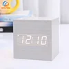 Hotsale 2019 Eco-friendly Home Decor Table Promotional Wood LED Gift Alarm Clock