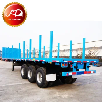 Flat Deck Trailer >> 3 Axles Flat Deck Trailer Log Loader Trailer Used For 40ft Container With Container Locks And Removable Posts Buy Flat Deck Trailer Trailer Used Flat Deck Trailer >> 3 Axles Flat Deck Trailer Log Loader Trailer Used For 40ft Container With Container Locks And Removable Posts Buy Flat Deck Trailer Trailer Used