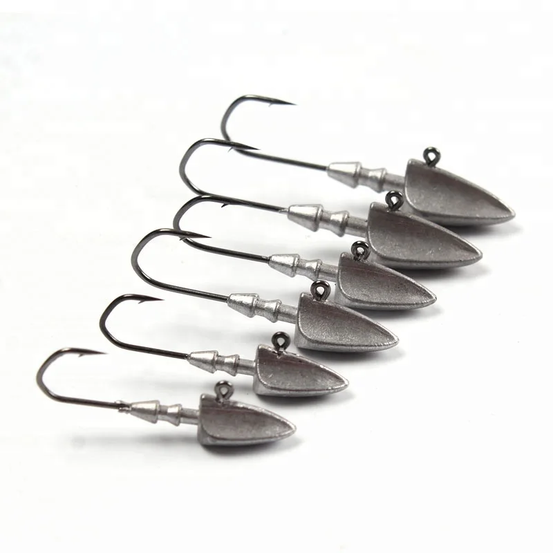 

14g Reaction Tackle Tungsten Fishing Shaky Head Jig head hook, Silver color