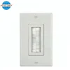 1 Gang Brush Wall Plate Cable Pass Through Insert Switch Device Wall Mount Plate