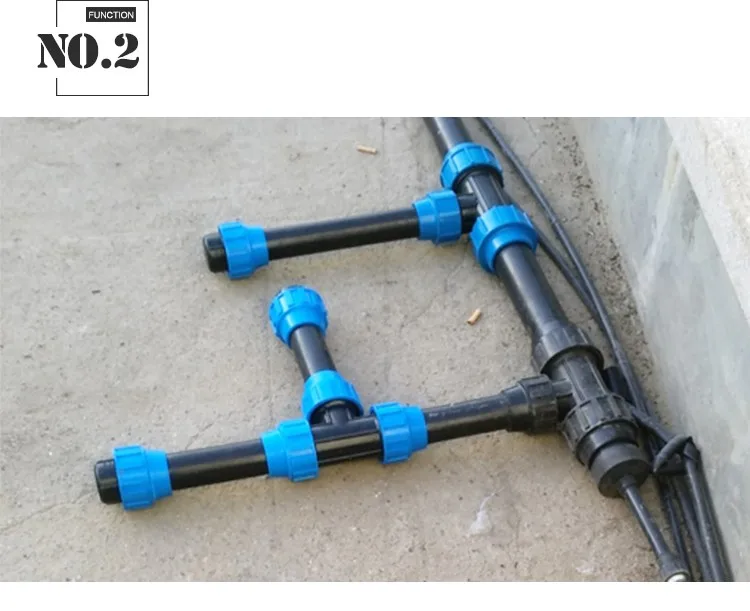 40*20 Pe Reducing Tees Drip Irrigation Kits Pp Compression Fittings