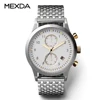 Two sub dial solid stainless steel strap wrist watches from China manufacturer