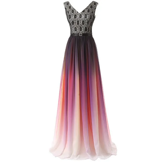 colorful chiffon dresses