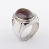 Hign quality cheap silver ring signal stone ring mens design