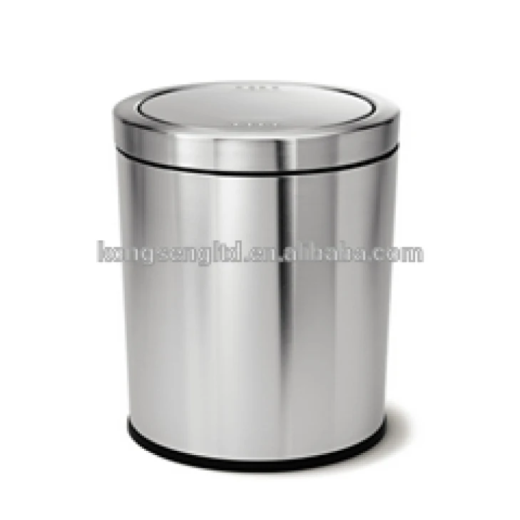 Stainless Steel Modern Bathroom Kitchen Small Waste Bin